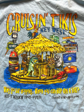 Load image into Gallery viewer, Cruisin Tikis Shirt Adult 2XL XXL Blue Key West Bar Hoping Animals Gecko Mens
