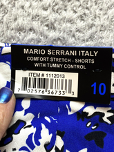 Load image into Gallery viewer, Mario Serrani Shorts Womens 10 Tummy Control Rayon Nylon 9" Inseam Italy NWT
