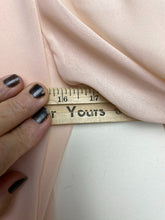 Load image into Gallery viewer, VTG Ursula of Switzerland Dress Womens 3/4 Pale Peach Chiffon Shoulder Pads Maxi
