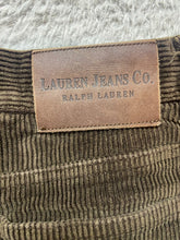 Load image into Gallery viewer, Lauren Ralph Lauren Pants Womens 12 (32x29) Brown Corduroy Spandex Stretch Lady
