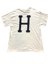 Load image into Gallery viewer, HUF Shirt Adult Large Beige Big H Logo Essentials Classic Crewneck Mens NWT
