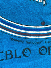 Load image into Gallery viewer, VTG Pueblo Of Acoma Shirt Adult Large Navajo Whirling Rainbows Single Stitch 80s
