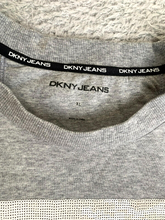 Load image into Gallery viewer, DKNY Jeans Sweatshirt Womens Extra Large Gray Oversized Cropped Pullover NWT
