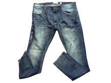 Load image into Gallery viewer, FWRD Denim &amp; Co Jeans Adult 42x32 Zip Pocket Distressed Raw Hem Denim Mens

