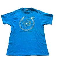 Load image into Gallery viewer, VTG Pueblo Of Acoma Shirt Adult Large Navajo Whirling Rainbows Single Stitch 80s
