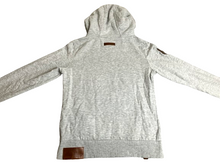 Load image into Gallery viewer, Naketano Sweatshirt Womens Medium Gray Hoodie Cowl Neck Sweater Outdoor Owl Lady

