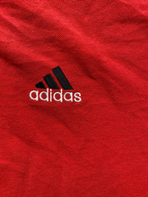Load image into Gallery viewer, VTG Adidas Shirt Adult Extra Large Red Black Preppy Three Stripes Logo Polo Mens
