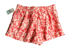 Load image into Gallery viewer, Ocean Breeze Shorts Womens Large (34x3) Pink AOP Flower Drawstring Summer NWT
