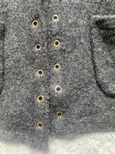 Load image into Gallery viewer, VTG Linda Lucia Jacket Womens Large 100% Wool Front Pocket Lace Up Rivets Ladies
