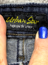Load image into Gallery viewer, Urban Star Jeans Adult 36x32 Blue Denim Baggy Skater Straight Leg Spandex Mens
