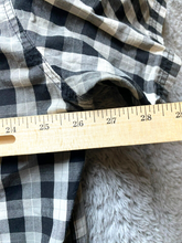 Load image into Gallery viewer, Southpole Shirt Adult 4XL Black White Checkered Double Flap Pockets Casual Mens
