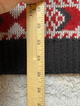 Load image into Gallery viewer, VTG London Fog Sweater Adult Extra Large Black Red Fair Isle Outerwear USA Mens
