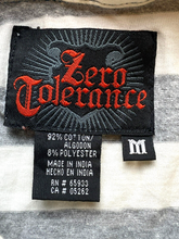 Load image into Gallery viewer, Zero Tolerance Shirt Adult Medium Gray White Preppy Striped VCTRY Golf Polo Mens
