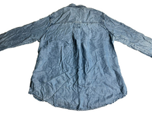 Load image into Gallery viewer, Anthropologie Cloth &amp; Stone Shirt Womens Medium Blue Denim Button Up Tencel Lady
