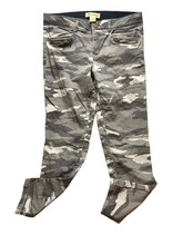 Load image into Gallery viewer, Democracy Pants Womens 14 (36x27.5) Gray Camo Ab Technology Spandex Stretch Lady
