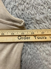 Load image into Gallery viewer, Scandal Shirt Women Small Taupe Tank Viscose Scoop Neck Racerback Pullover Italy
