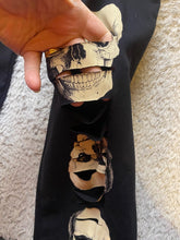Load image into Gallery viewer, Vocal Pants Womens 2XL Black Skull Leggings Laser Slashed Cut Goth Punk NWOT
