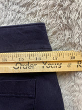 Load image into Gallery viewer, Spanx Pants Womens Large (34x22.5) Navy Tapered Stretch Capri Cropped Ladies
