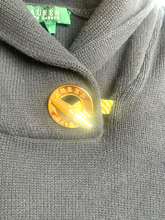 Load image into Gallery viewer, Lauren Ralph Lauren Sweater Womens Large Black Shawl Collar Toggle Outerwear
