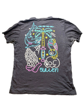 Load image into Gallery viewer, Sullen Clothing Shirt Adult Large Black Fade Choloha 2020 Artsy Art Shark Mens
