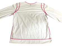 Load image into Gallery viewer, Athleta Rash Guard Womens Large White Summer Shade Kangaroo Pocket Swimwear
