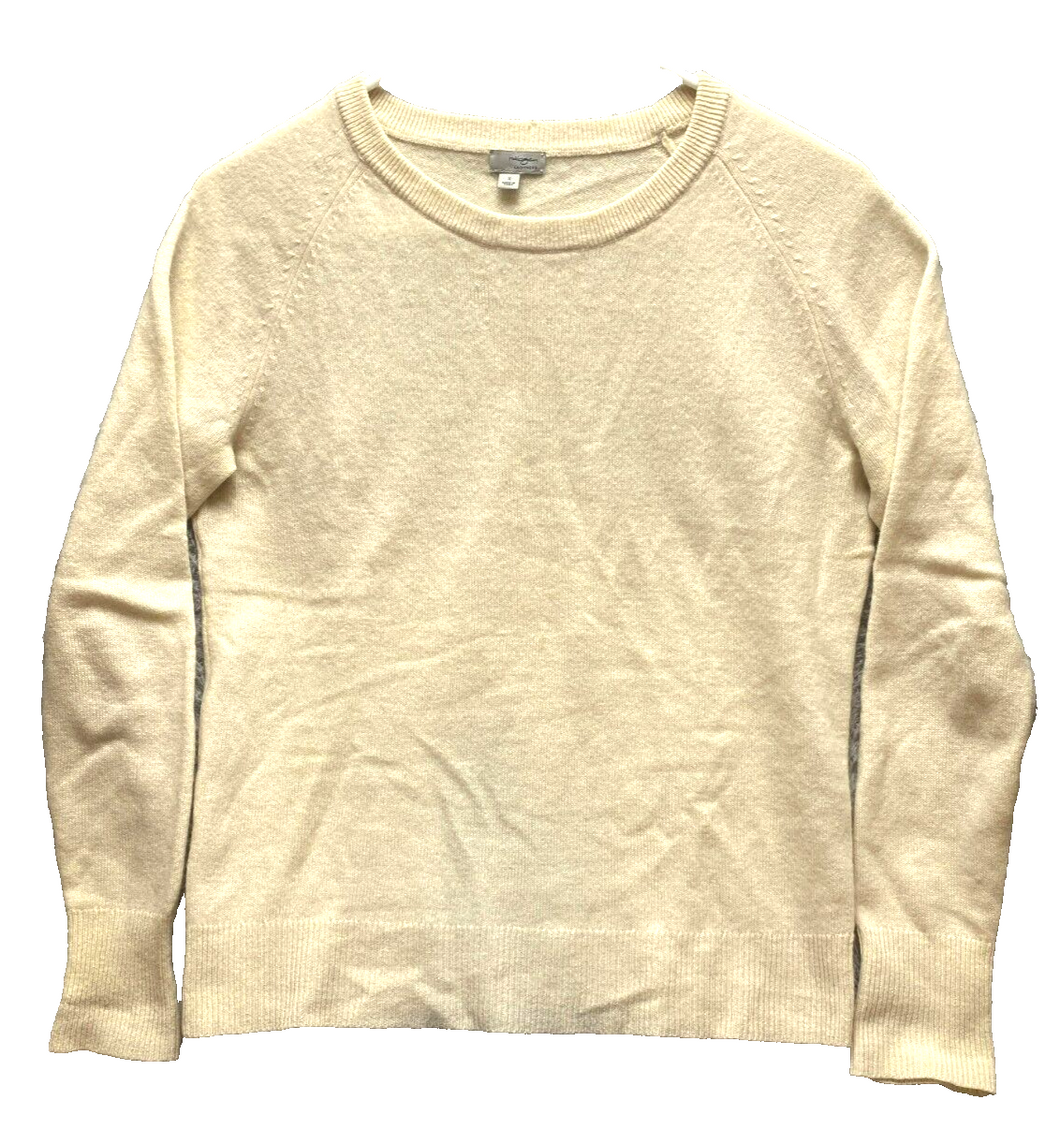 Halogen Sweater Womens Small Beige Cashmere Oversized Pullover Outerwear Ladies