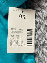 Load image into Gallery viewer, Catherines Shirt Womens 14/16W Teal Green Swiss Dot Suprema Collection Plus NWT
