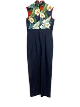 Load image into Gallery viewer, CAREY HAWAII Dress Womens Small Black Flower Traditional Cheongsam Chinese Lady
