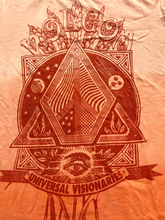 Load image into Gallery viewer, VOLCOM Shirt Youth Medium Peach Ombre Universal Visionaries Streetwear Girls
