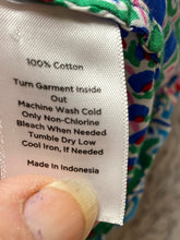 Load image into Gallery viewer, Talbots Shirt Womens Large Petites Colorful Patchwork Flower Button Up Ladies
