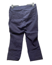 Load image into Gallery viewer, Spanx Pants Womens Large (34x22.5) Navy Tapered Stretch Capri Cropped Ladies
