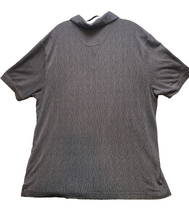 Load image into Gallery viewer, Nat Nast Shirt Adult Large Charcoal Gray Textured Polo Collared Golf Preppy Mens
