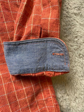 Load image into Gallery viewer, Roper Shirt Adult Extra Large Linen Blend Western Rodeo Flip Cuffs Contrast Mens
