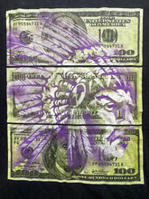 Load image into Gallery viewer, Hustle Gang Shirt Adult 2X Black Chief Indian Headdress 100 Dollar USA Skate Men
