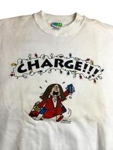 Load image into Gallery viewer, VTG Cathy Guisewite Sweatshirt Adult Extra Large White Funny CHARGE! Sweater 80s
