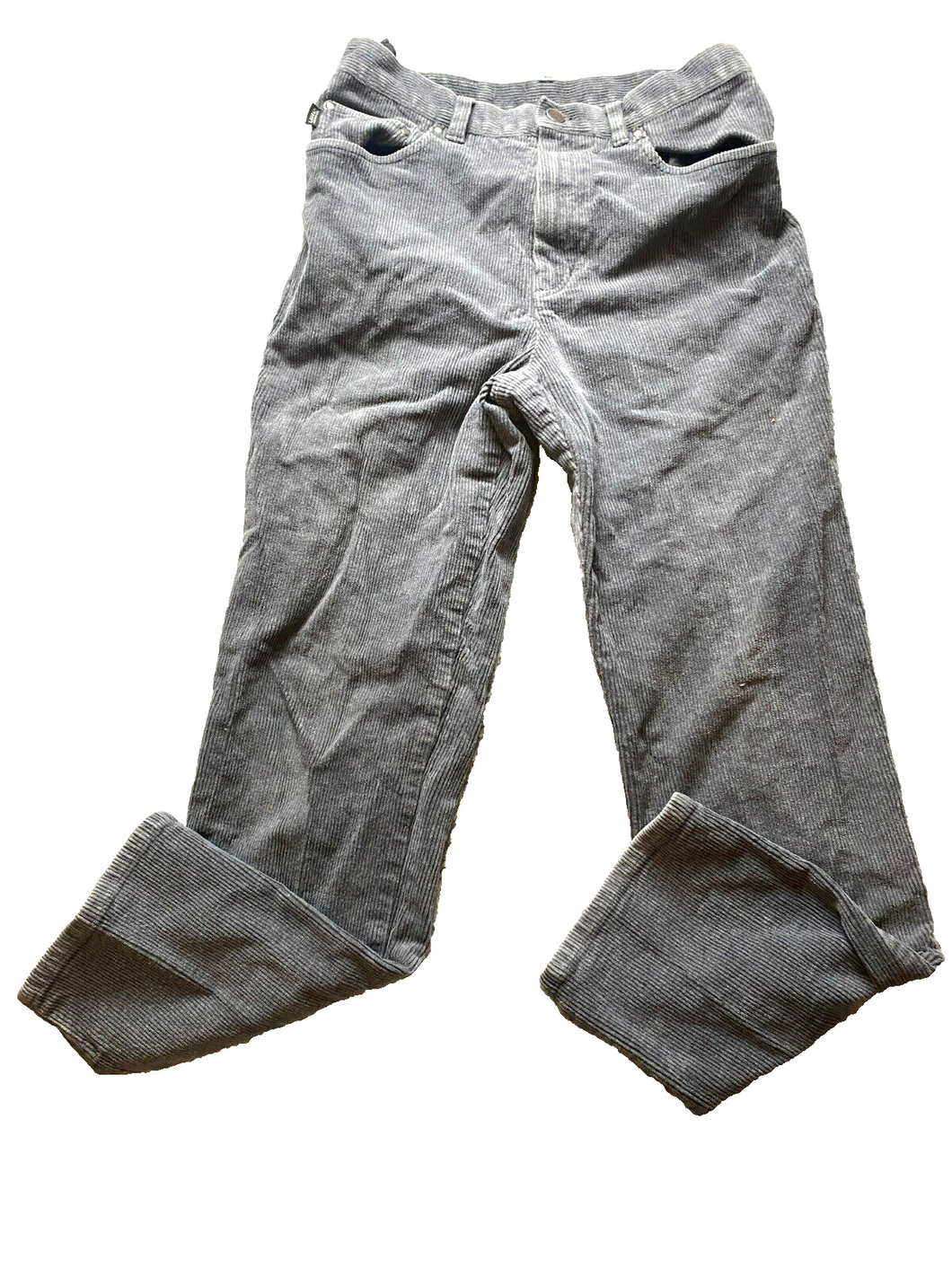 Ralph Lauren Jeans Womens 8 (29x28.5) Gray Straight Leg Corduroy Spandex Stretch