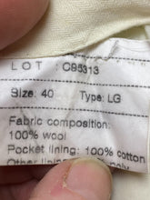Load image into Gallery viewer, Wool Pants Adult 40x28 Navy Pleated Wool Straight Leg Casual Italy Dress Mens
