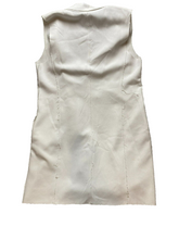 Load image into Gallery viewer, Trouve Dress Womens Large White Double Breasted Pocket Sheath Rayon Spandex
