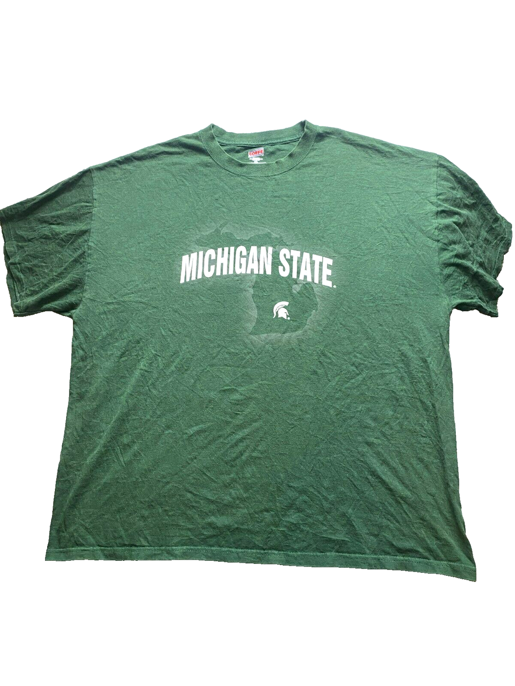Michigan State Spartans Shirt Adult 2XL XXL Forest Green NCAA Sportswear Mens
