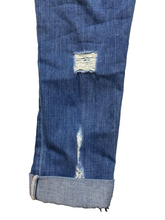 Load image into Gallery viewer, Paige Jeans Womens 33x25 Blue Denim Jimmy Jimmy Skinny Distressed Cuffed Ladies
