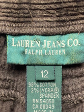 Load image into Gallery viewer, Lauren Ralph Lauren Pants Womens 12 (32x29) Brown Corduroy Spandex Stretch Lady
