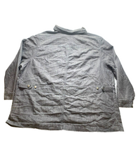 Load image into Gallery viewer, Roaman's Jacket Womens 30W Charcoal Denim Button Up Jean Shacket Plus Ladies
