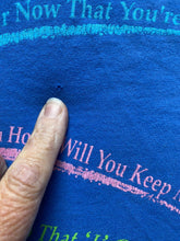 Load image into Gallery viewer, Vintage Tanqueray Sterling Vodka Shirt Adult Medium Blue Single Stitch 90s Mens
