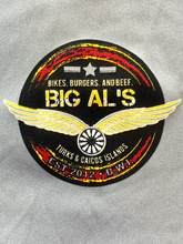 Load image into Gallery viewer, Big Al's Island Grill Shirt Adult Medium Silver Turks &amp; Caicos Just Eat It Mens
