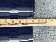 Load image into Gallery viewer, Chicos Shirt Womens 3 Extra Large Navy Blue White Textured Tank Oversized Blouse
