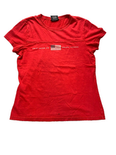 Load image into Gallery viewer, POLO Jeans Co Ralph Lauren Shirt Womens Small Red USA American Flag Ladies
