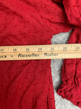 Load image into Gallery viewer, Sundance Shirt Womens Medium Red Swiss Dot Lace Trim Button Up Blouse Boho Lady
