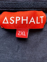 Load image into Gallery viewer, Asphalt Shirt Womens 2XL XXL Navy Blue Oversized AOP Battle of the Greek Gods
