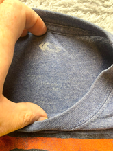 Load image into Gallery viewer, Superman Shirt Adult Medium Heather Navy Big Logo Center DC Comics Crewneck Mens
