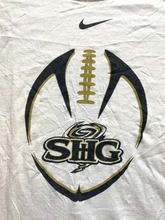 Load image into Gallery viewer, Sacred Heart Griffin Shirt Adult Large White SHG Football Nike Swoosh NCAA Mens
